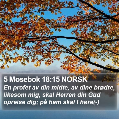 5 Mosebok 18:15 NORSK Bible Verse Image