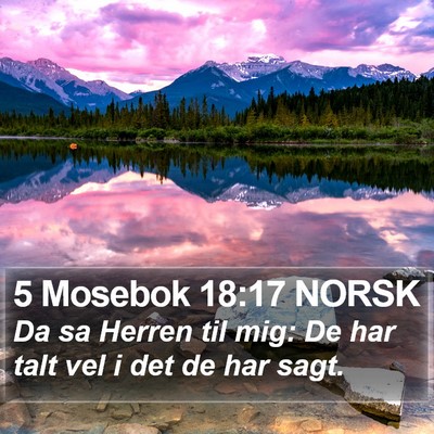 5 Mosebok 18:17 NORSK Bible Verse Image