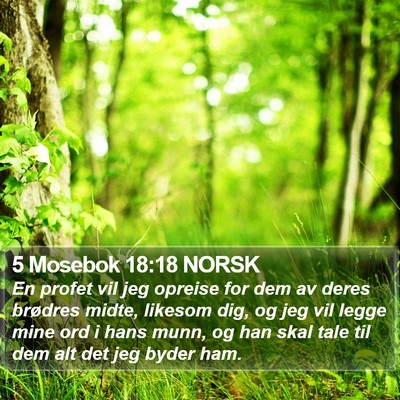 5 Mosebok 18:18 NORSK Bible Verse Image