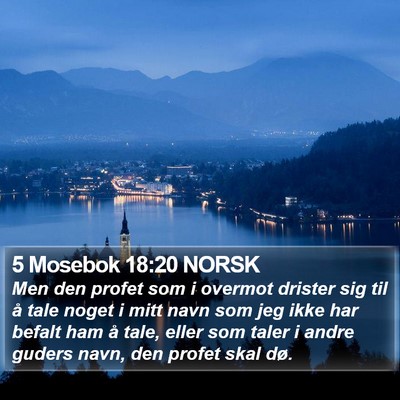 5 Mosebok 18:20 NORSK Bible Verse Image