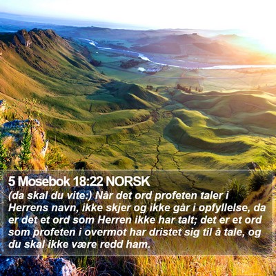 5 Mosebok 18:22 NORSK Bible Verse Image