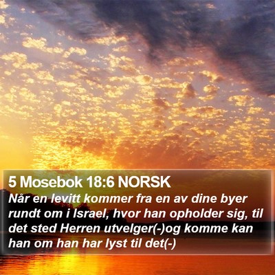 5 Mosebok 18:6 NORSK Bible Verse Image