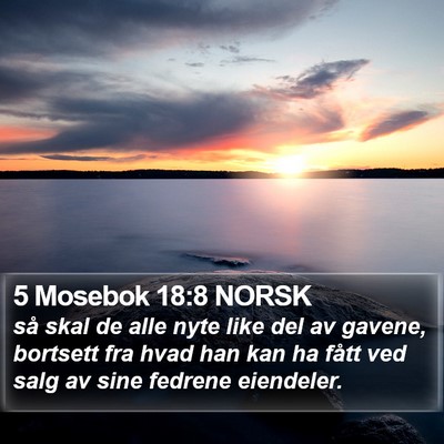 5 Mosebok 18:8 NORSK Bible Verse Image
