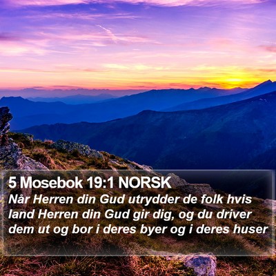 5 Mosebok 19:1 NORSK Bible Verse Image