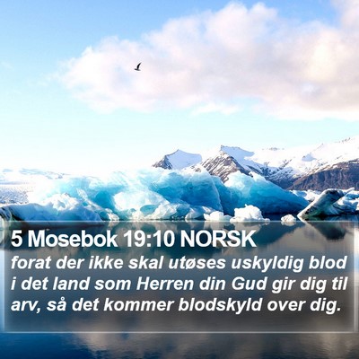 5 Mosebok 19:10 NORSK Bible Verse Image