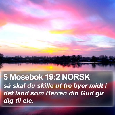 5 Mosebok 19:2 NORSK Bible Verse Image