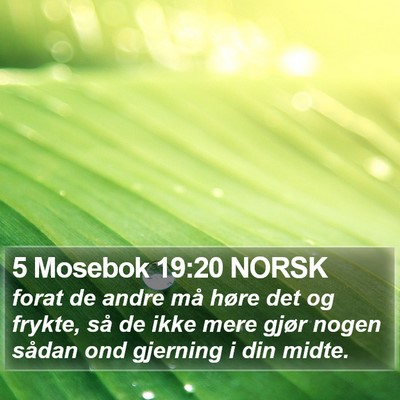 5 Mosebok 19:20 NORSK Bible Verse Image