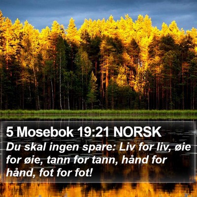 5 Mosebok 19:21 NORSK Bible Verse Image