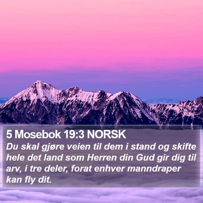 5 Mosebok 19:3 NORSK Bible Verse Image
