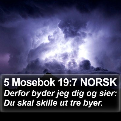 5 Mosebok 19:7 NORSK Bible Verse Image