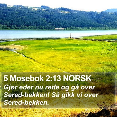 5 Mosebok 2:13 NORSK Bible Verse Image