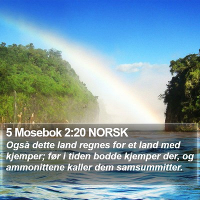 5 Mosebok 2:20 NORSK Bible Verse Image