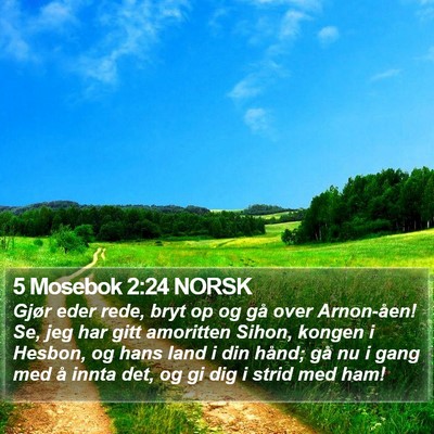 5 Mosebok 2:24 NORSK Bible Verse Image