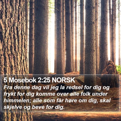 5 Mosebok 2:25 NORSK Bible Verse Image