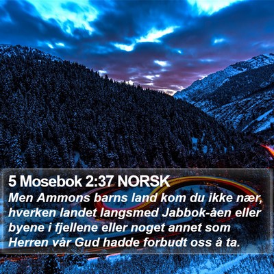 5 Mosebok 2:37 NORSK Bible Verse Image
