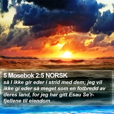 5 Mosebok 2:5 NORSK Bible Verse Image