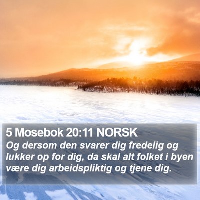 5 Mosebok 20:11 NORSK Bible Verse Image