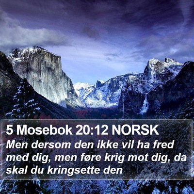 5 Mosebok 20:12 NORSK Bible Verse Image