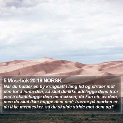 5 Mosebok 20:19 NORSK Bible Verse Image