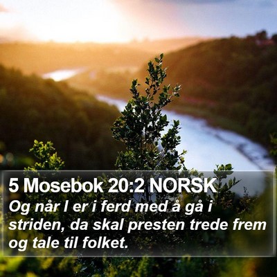 5 Mosebok 20:2 NORSK Bible Verse Image