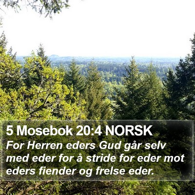 5 Mosebok 20:4 NORSK Bible Verse Image