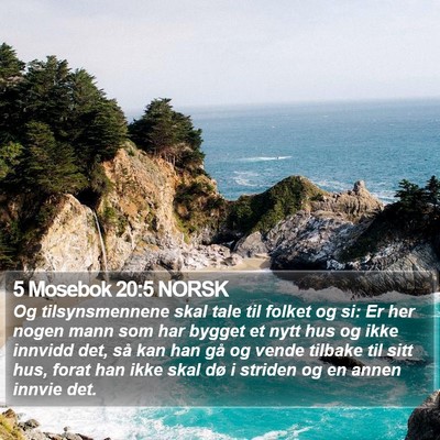 5 Mosebok 20:5 NORSK Bible Verse Image