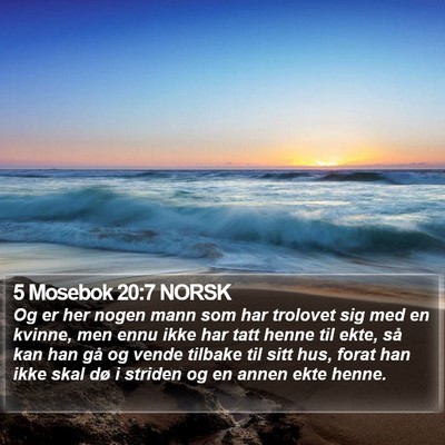 5 Mosebok 20:7 NORSK Bible Verse Image
