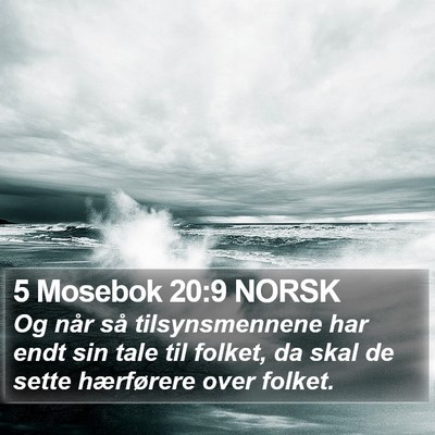 5 Mosebok 20:9 NORSK Bible Verse Image