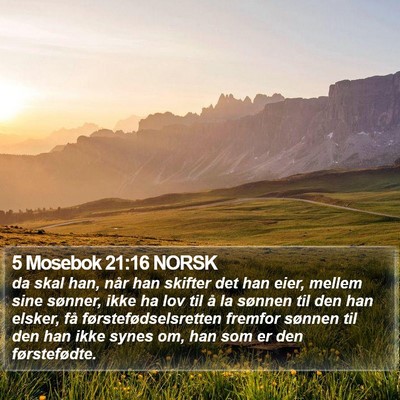 5 Mosebok 21:16 NORSK Bible Verse Image