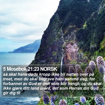 5 Mosebok 21:23 NORSK Bible Verse Image