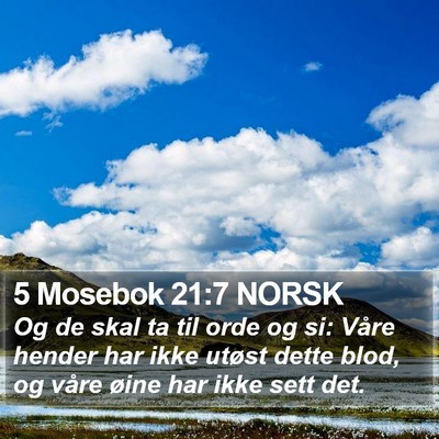 5 Mosebok 21:7 NORSK Bible Verse Image