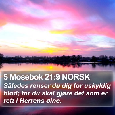 5 Mosebok 21:9 NORSK Bible Verse Image