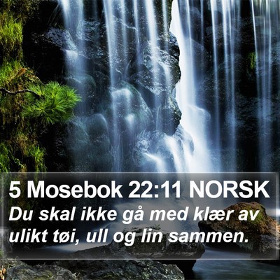5 Mosebok 22:11 NORSK Bible Verse Image