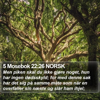 5 Mosebok 22:26 NORSK Bible Verse Image