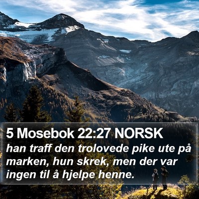 5 Mosebok 22:27 NORSK Bible Verse Image