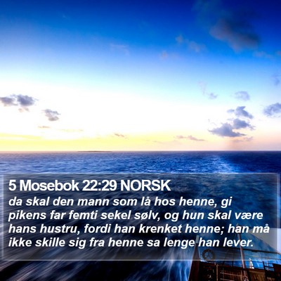 5 Mosebok 22:29 NORSK Bible Verse Image