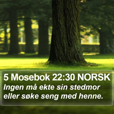5 Mosebok 22:30 NORSK Bible Verse Image