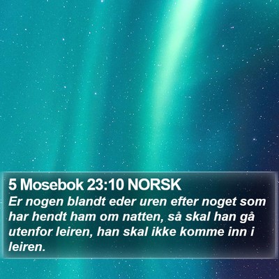 5 Mosebok 23:10 NORSK Bible Verse Image