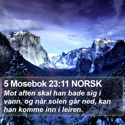 5 Mosebok 23:11 NORSK Bible Verse Image