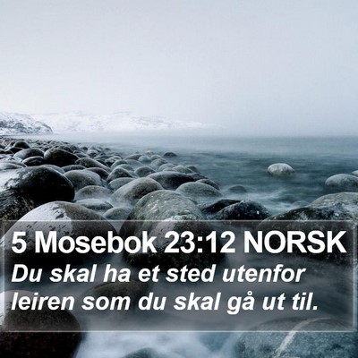 5 Mosebok 23:12 NORSK Bible Verse Image