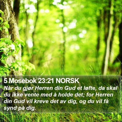 5 Mosebok 23:21 NORSK Bible Verse Image