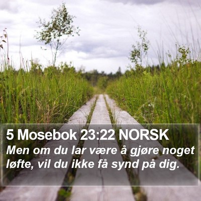 5 Mosebok 23:22 NORSK Bible Verse Image