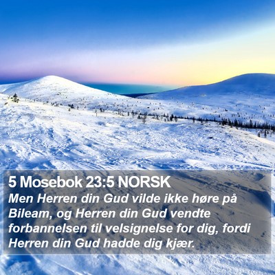 5 Mosebok 23:5 NORSK Bible Verse Image