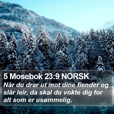 5 Mosebok 23:9 NORSK Bible Verse Image