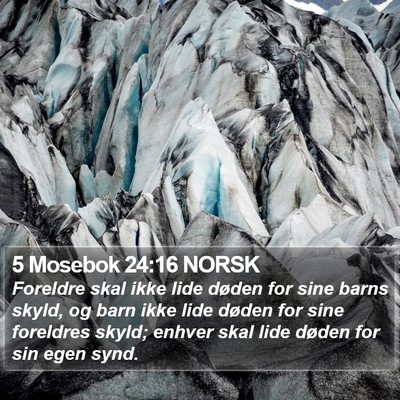 5 Mosebok 24:16 NORSK Bible Verse Image