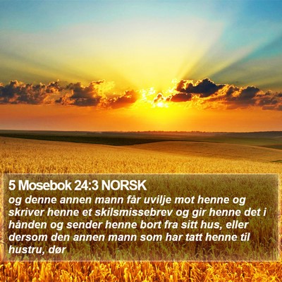 5 Mosebok 24:3 NORSK Bible Verse Image