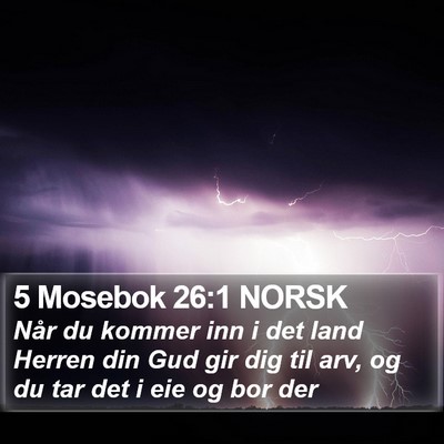 5 Mosebok 26:1 NORSK Bible Verse Image