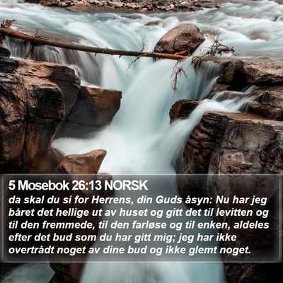 5 Mosebok 26:13 NORSK Bible Verse Image