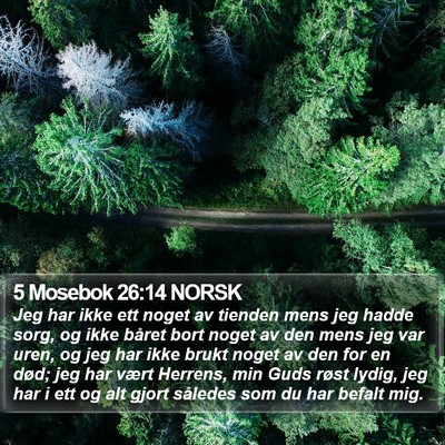 5 Mosebok 26:14 NORSK Bible Verse Image