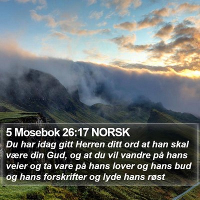 5 Mosebok 26:17 NORSK Bible Verse Image
